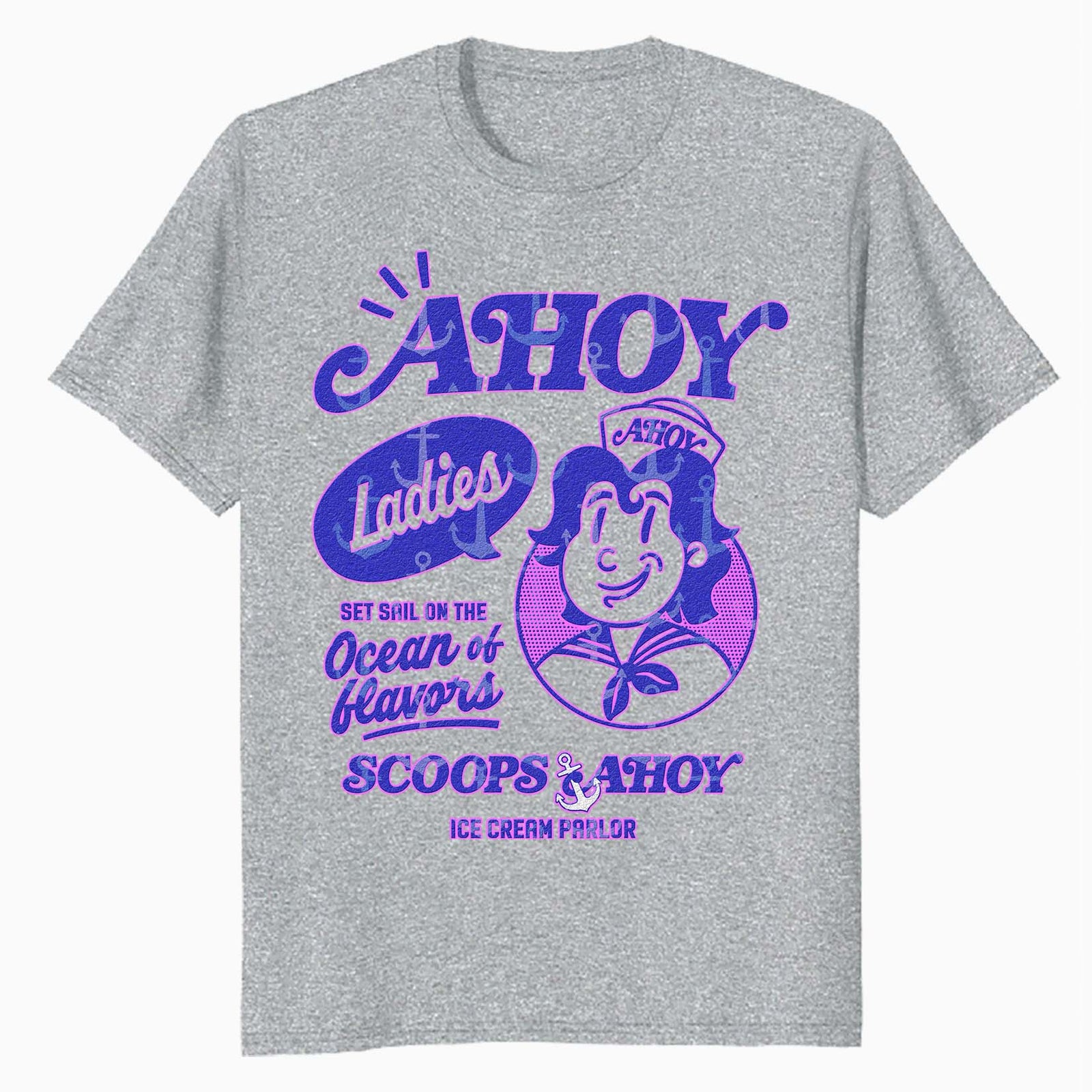 Stranger Things Scoops Ahoy Ice Cream Sail Retro 80s Vintage Official Men's T-Shirt
