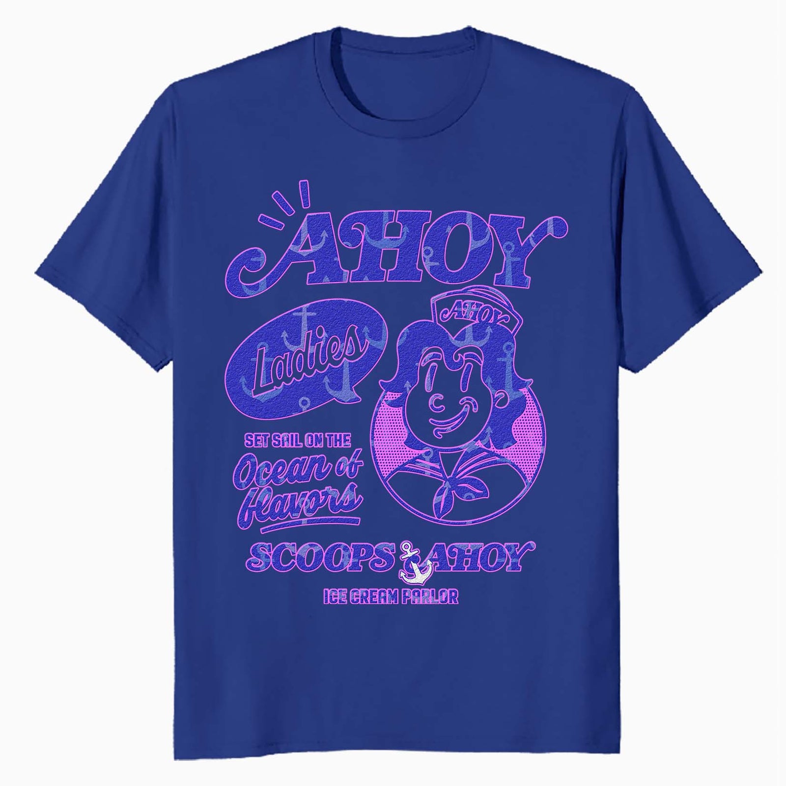 Stranger Things Scoops Ahoy Ice Cream Sail Retro 80s Vintage Official Men's T-Shirt