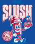 Stranger Things Scoops Ahoy Promo Slush Cherry Vintage 80s Official Women's SKINNY FIT T-Shirt