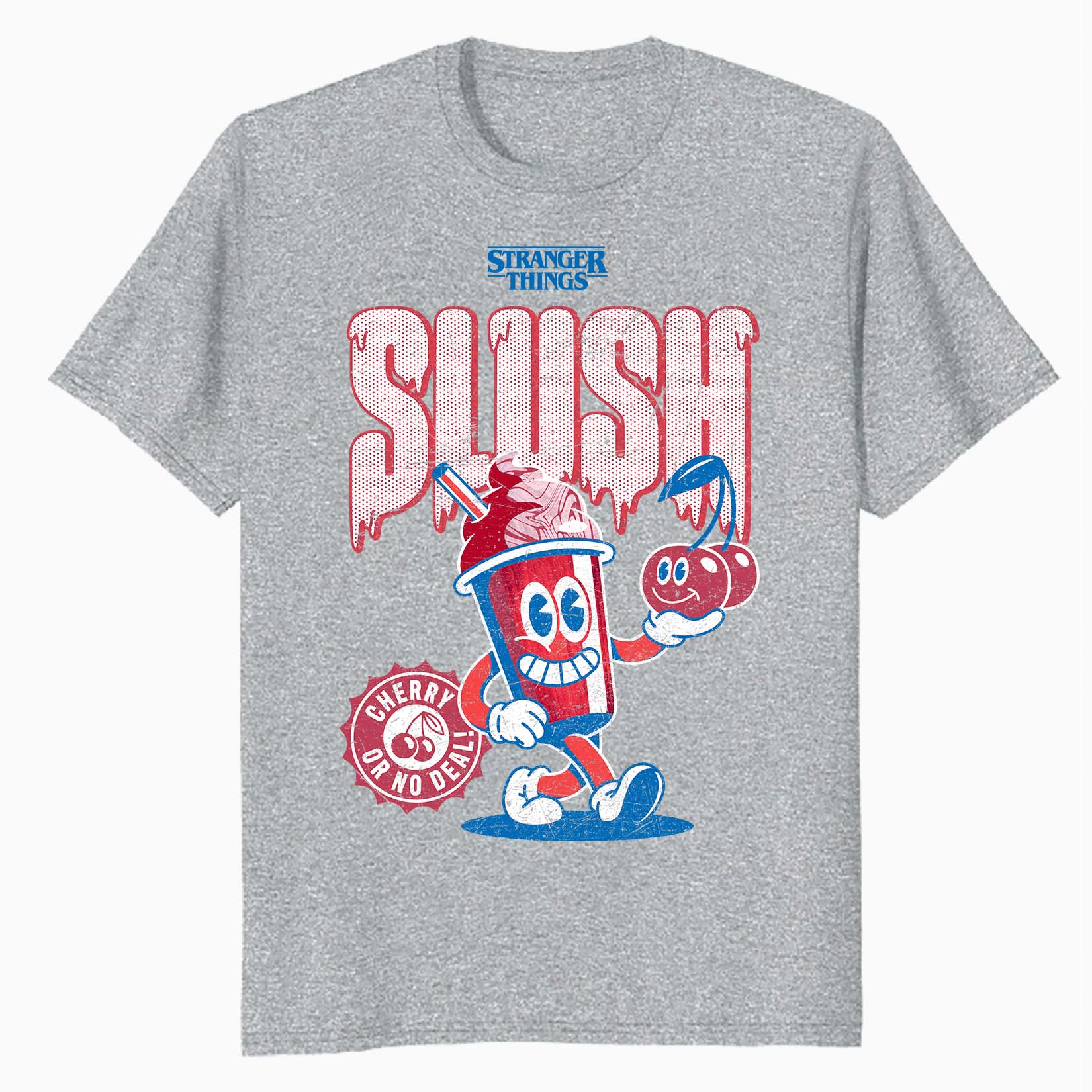 Stranger Things Scoops Ahoy Promo Slush Cherry Vintage 80s Official Men's T-Shirt