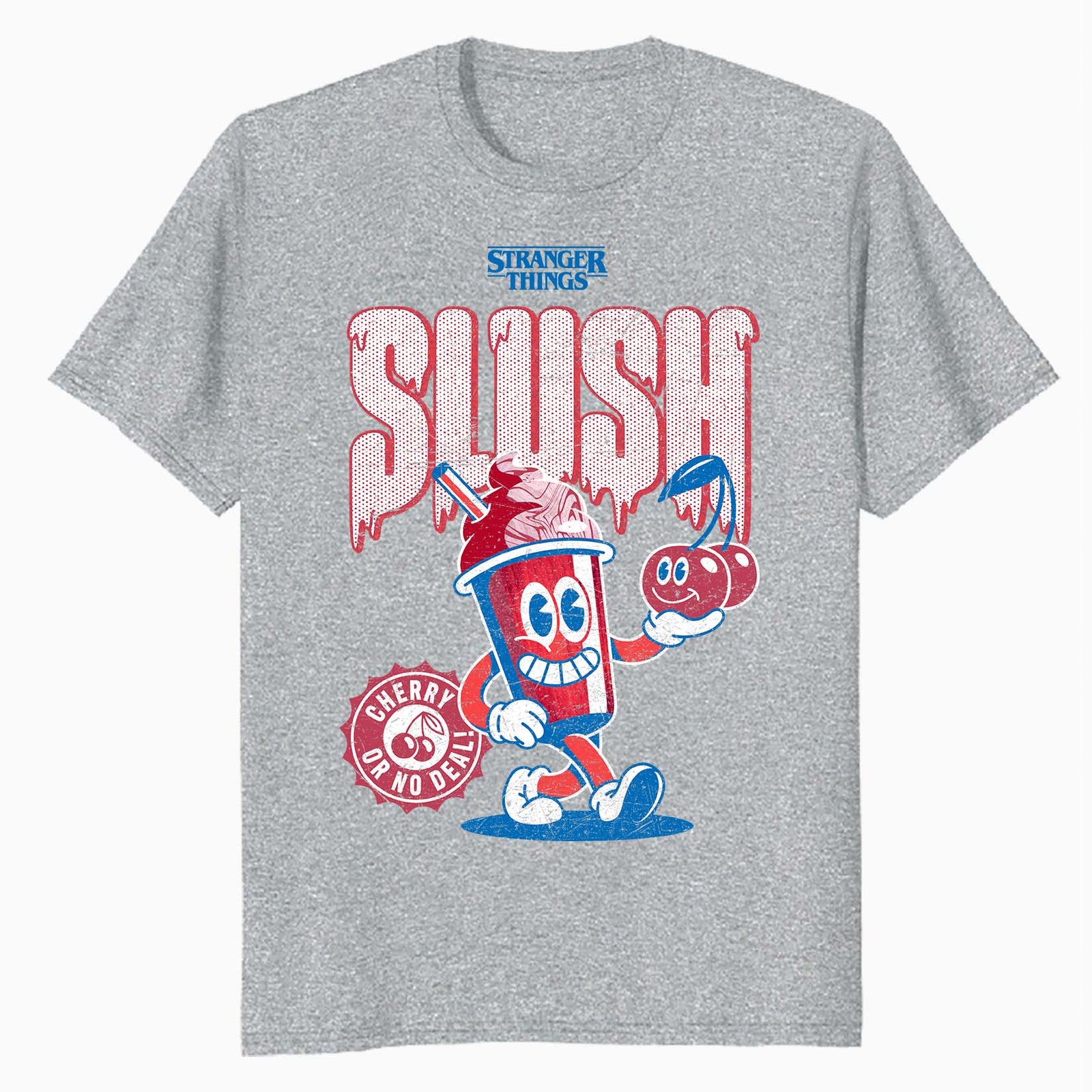 Stranger Things Scoops Ahoy Promo Slush Cherry Vintage 80s Official Men's T-Shirt
