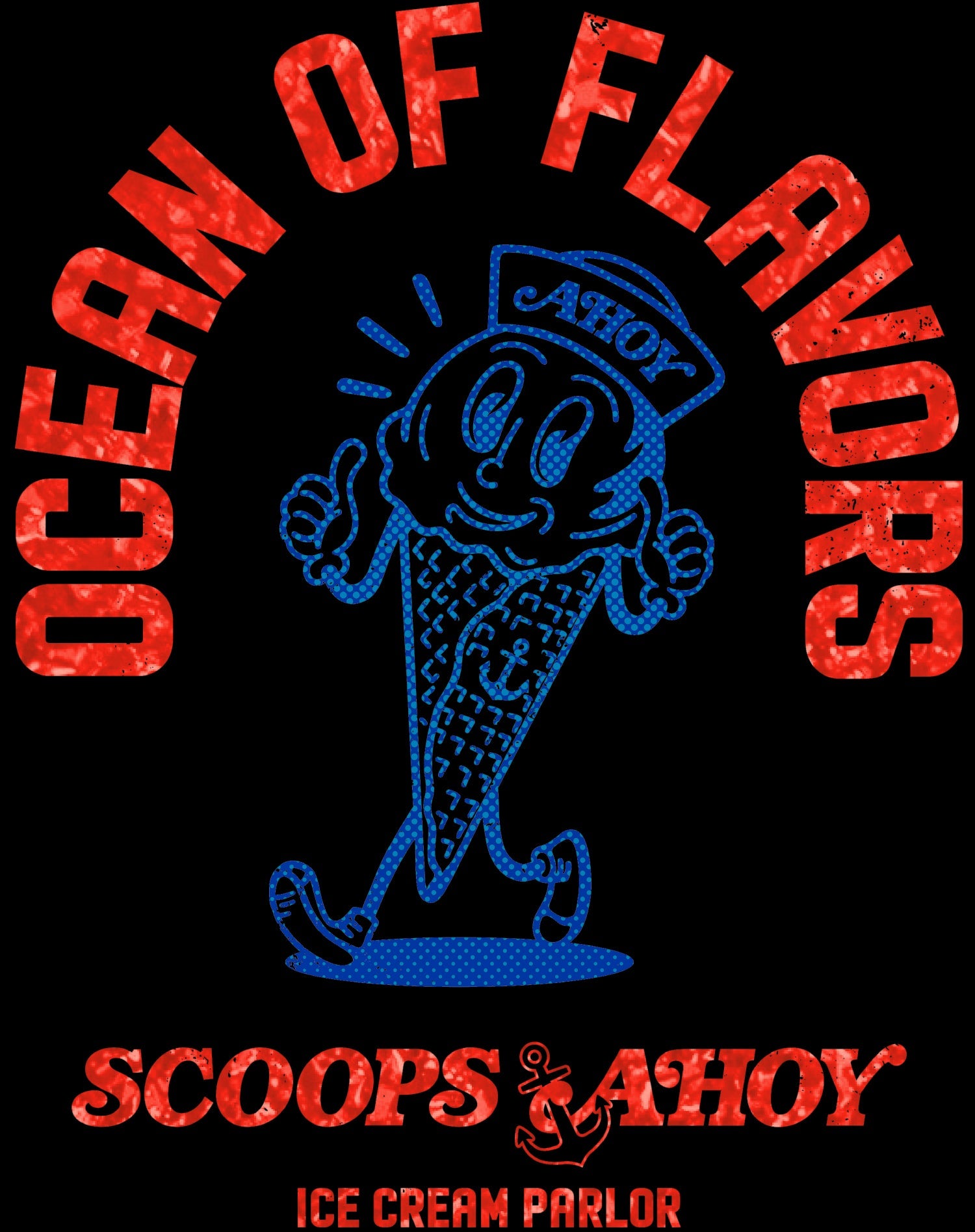 Stranger Things Scoops Ahoy Starcourt Ice Cream Flavor Retro Official Women's SKINNY FIT T-Shirt