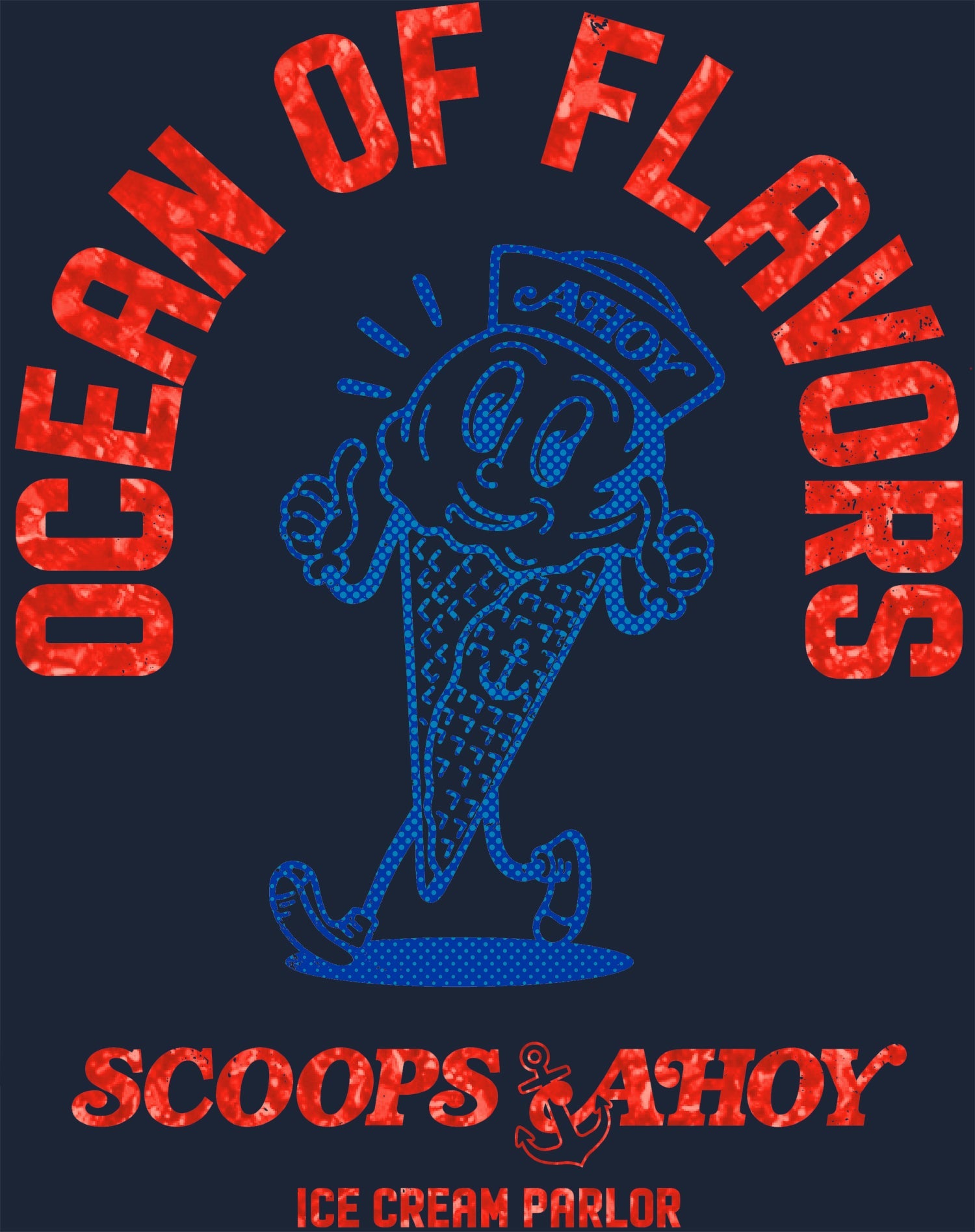 Stranger Things Scoops Ahoy Starcourt Ice Cream Flavor Retro Official Women's SKINNY FIT T-Shirt