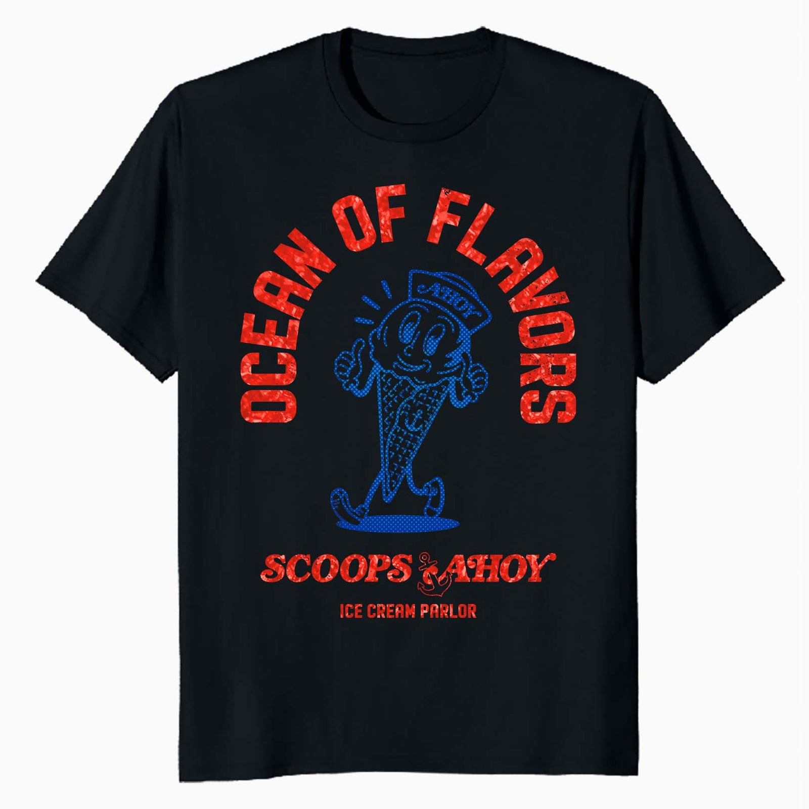Stranger Things Scoops Ahoy Starcourt Ice Cream Flavor Retro Official Men's T-Shirt