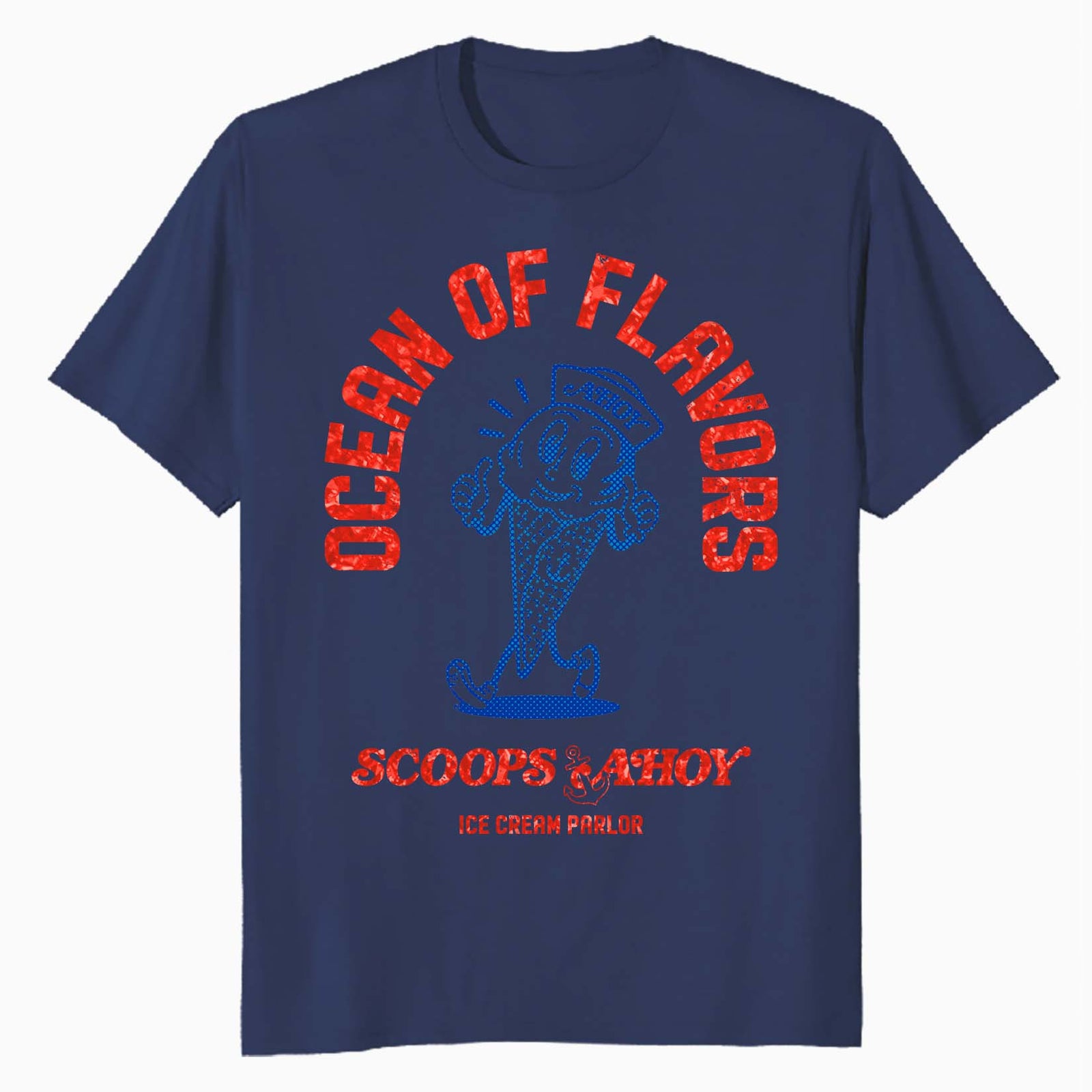 Stranger Things Scoops Ahoy Starcourt Ice Cream Flavor Retro Official Men's T-Shirt