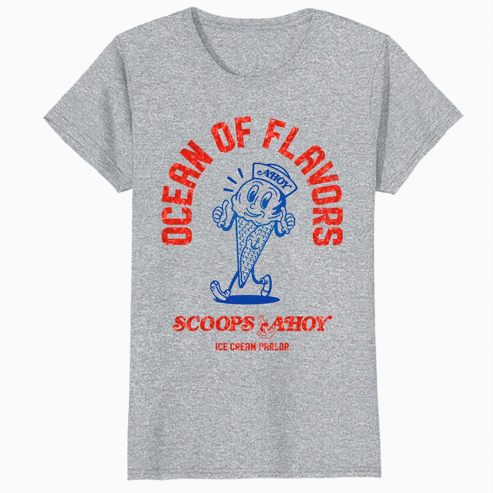 Stranger Things Scoops Ahoy Starcourt Ice Cream Flavor Retro Official Women's SKINNY FIT T-Shirt