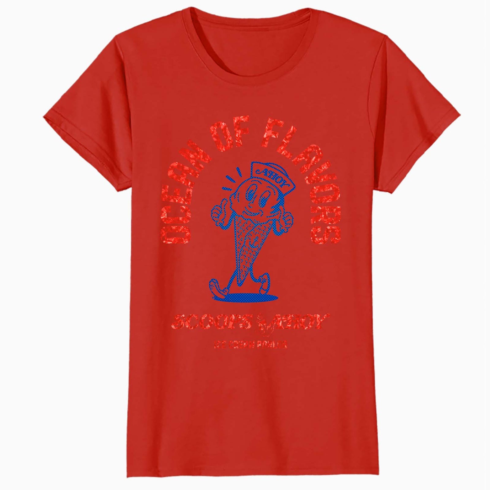 Stranger Things Scoops Ahoy Starcourt Ice Cream Flavor Retro Official Women's SKINNY FIT T-Shirt