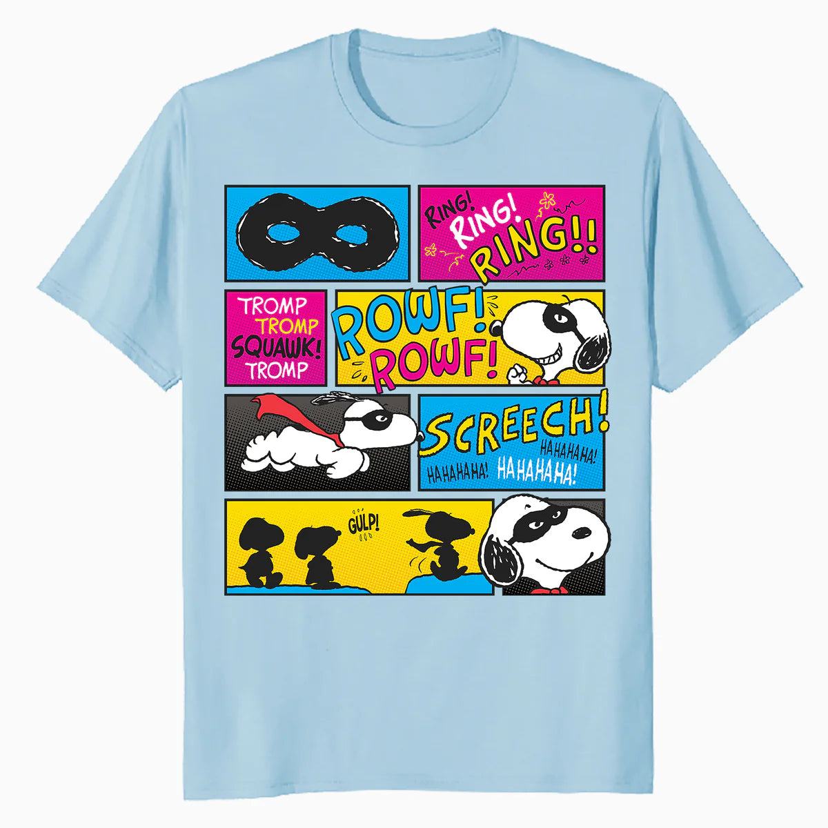 Peanuts Snoopy Masked Marvel Comic Strip Fun Super Hero Rescue Dog Official Men's T-Shirt