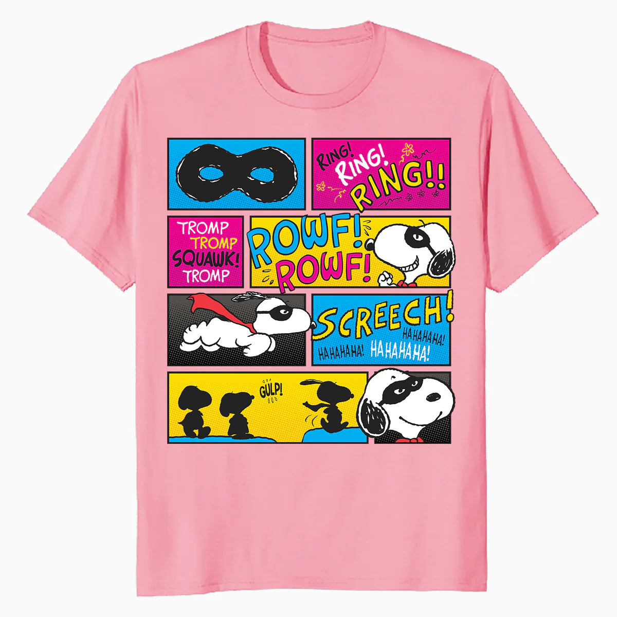 Peanuts Snoopy Masked Marvel Comic Strip Fun Super Hero Rescue Dog Official Men's T-Shirt