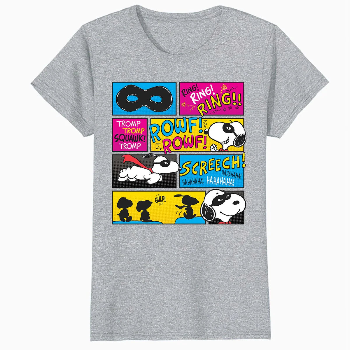 Peanuts Snoopy Masked Marvel Comic Strip Fun Super Hero Rescue Dog Official Women's SKINNY FIT T-Shirt