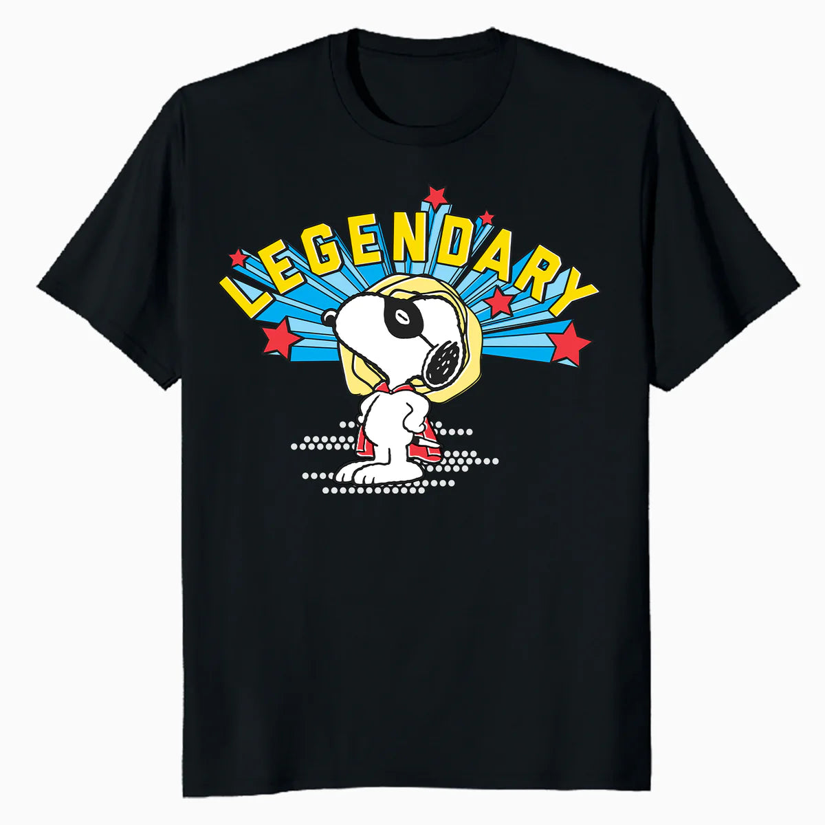 Peanuts Snoopy Masked Marvel Legendary Super Hero Caped Beagle Comic Official Men's T-Shirt