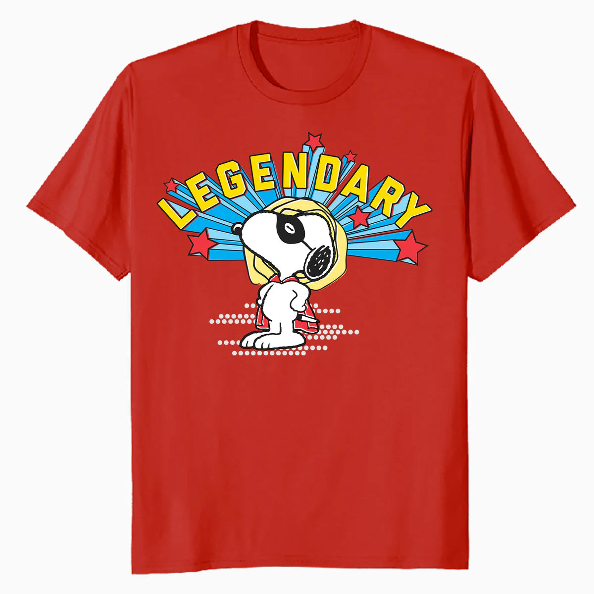 Peanuts Snoopy Masked Marvel Legendary Super Hero Caped Beagle Comic Official Men's T-Shirt