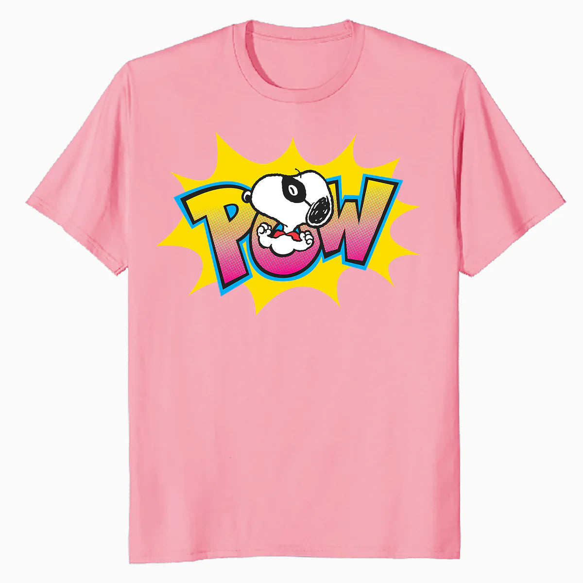 Peanuts Snoopy Masked Marvel Pow Super Hero Caped Beagle Lol Comic Official Men's T-Shirt