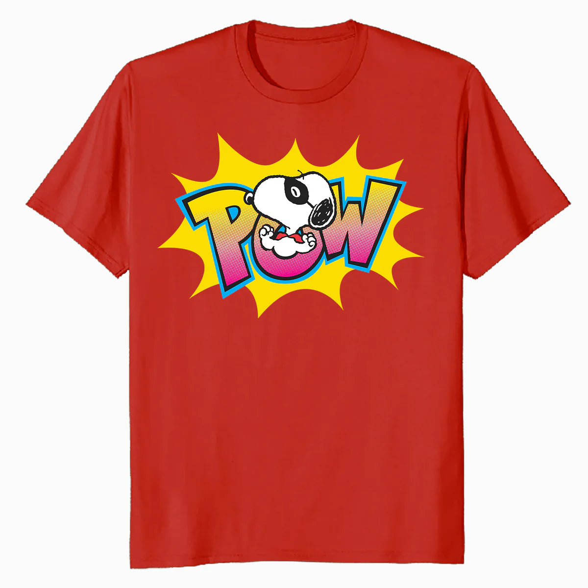 Peanuts Snoopy Masked Marvel Pow Super Hero Caped Beagle Lol Comic Official Men's T-Shirt