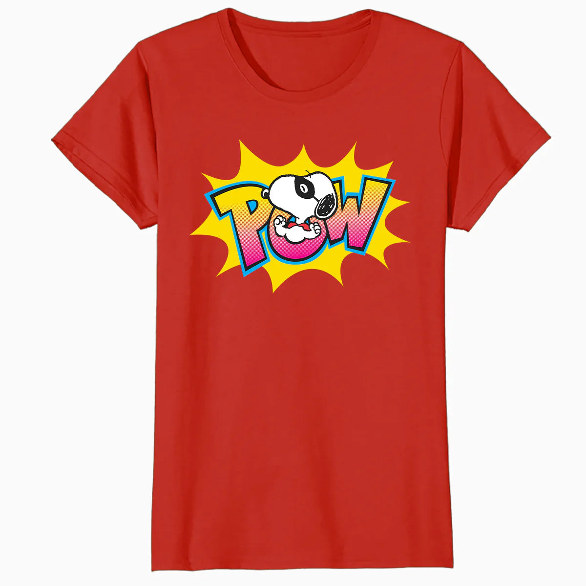 Peanuts Snoopy Masked Marvel Pow Super Hero Caped Beagle Lol Comic Official Women's SKINNY FIT T-Shirt