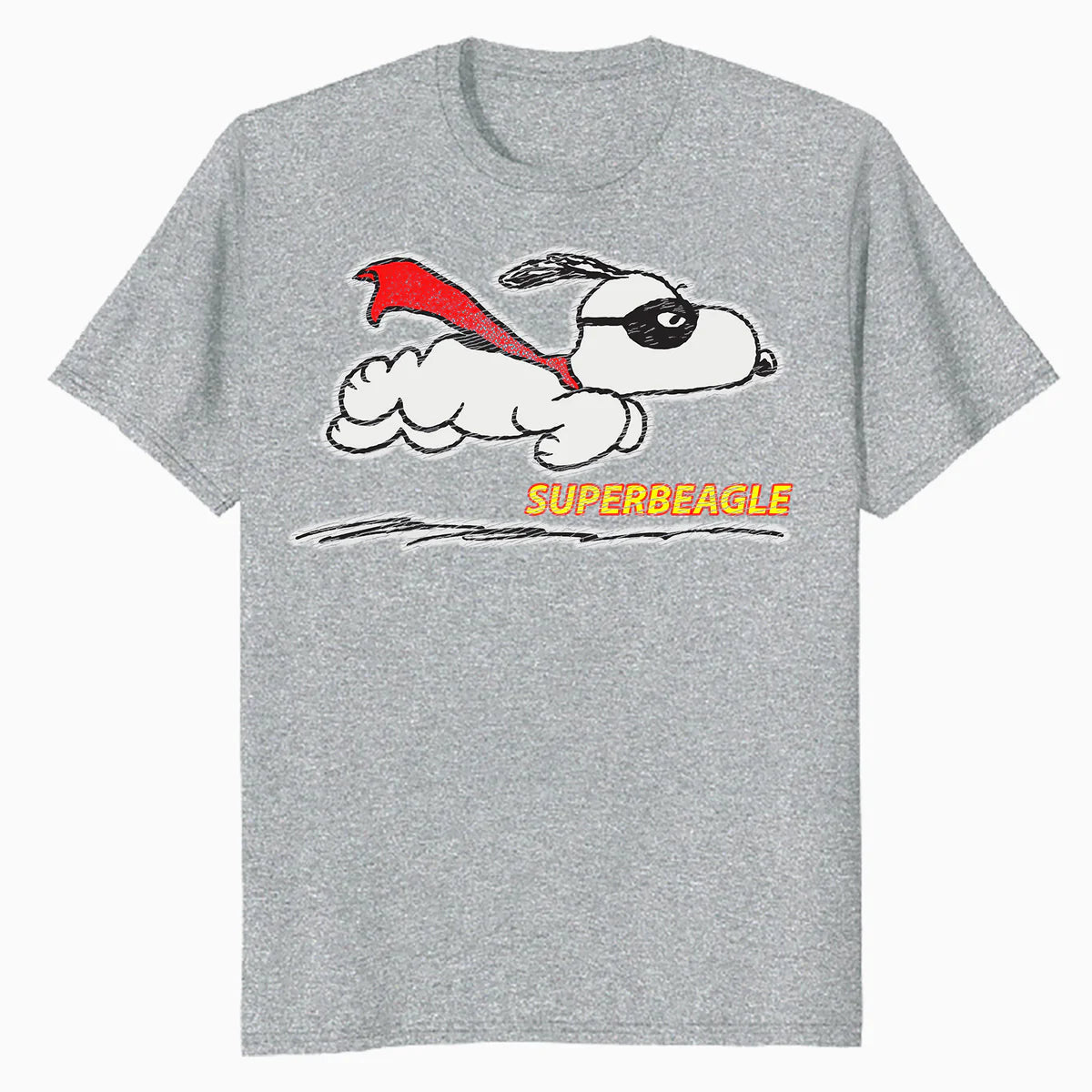Peanuts Snoopy Masked Marvel Super Beagle Flying Caped Hero Classic Official Men's T-Shirt