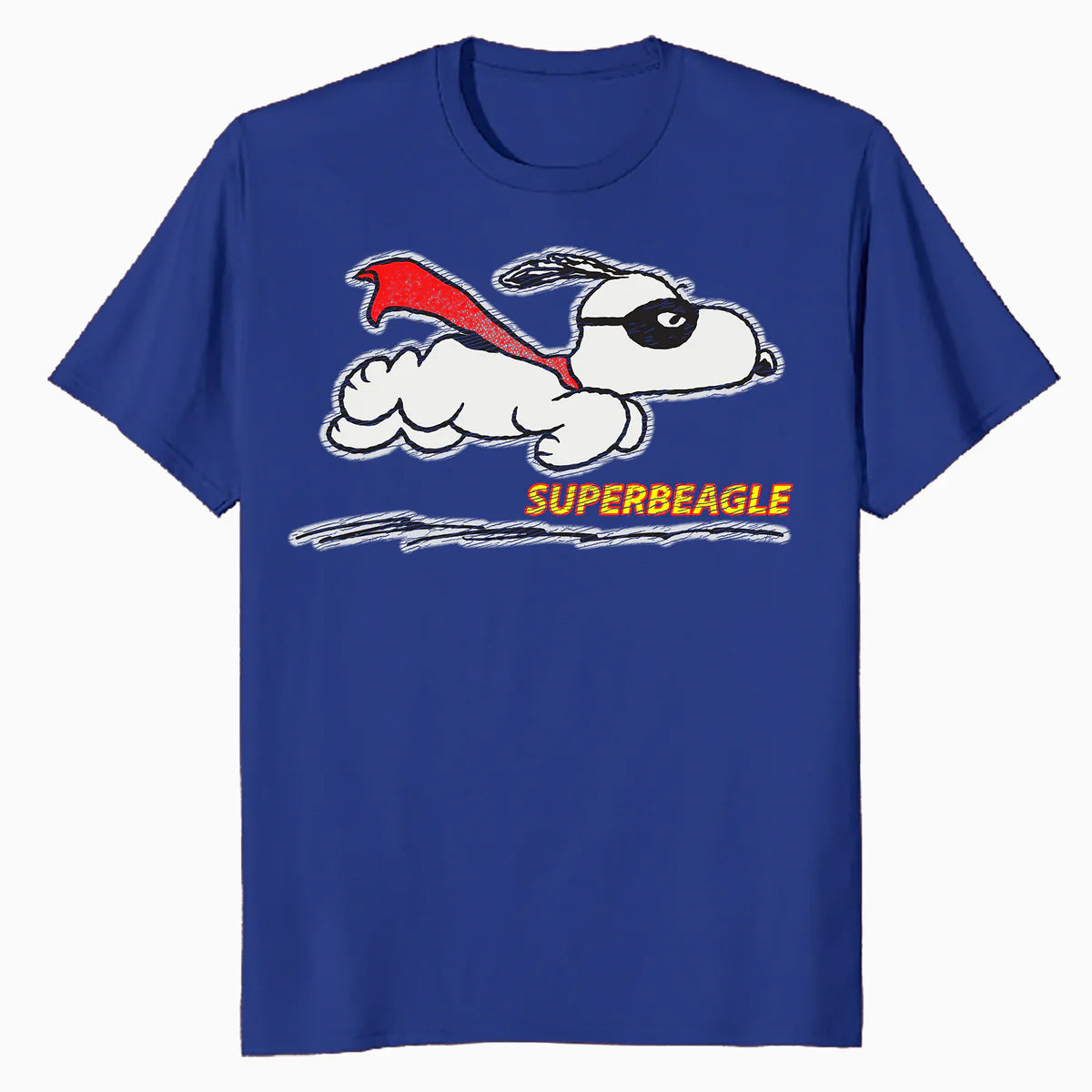 Peanuts Snoopy Masked Marvel Super Beagle Flying Caped Hero Classic Official Men's T-Shirt