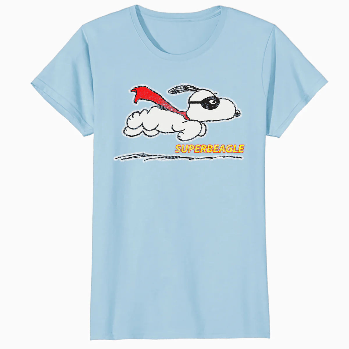 Peanuts Snoopy Masked Marvel Super Beagle Flying Caped Hero Classic Official Women's SKINNY FIT T-Shirt