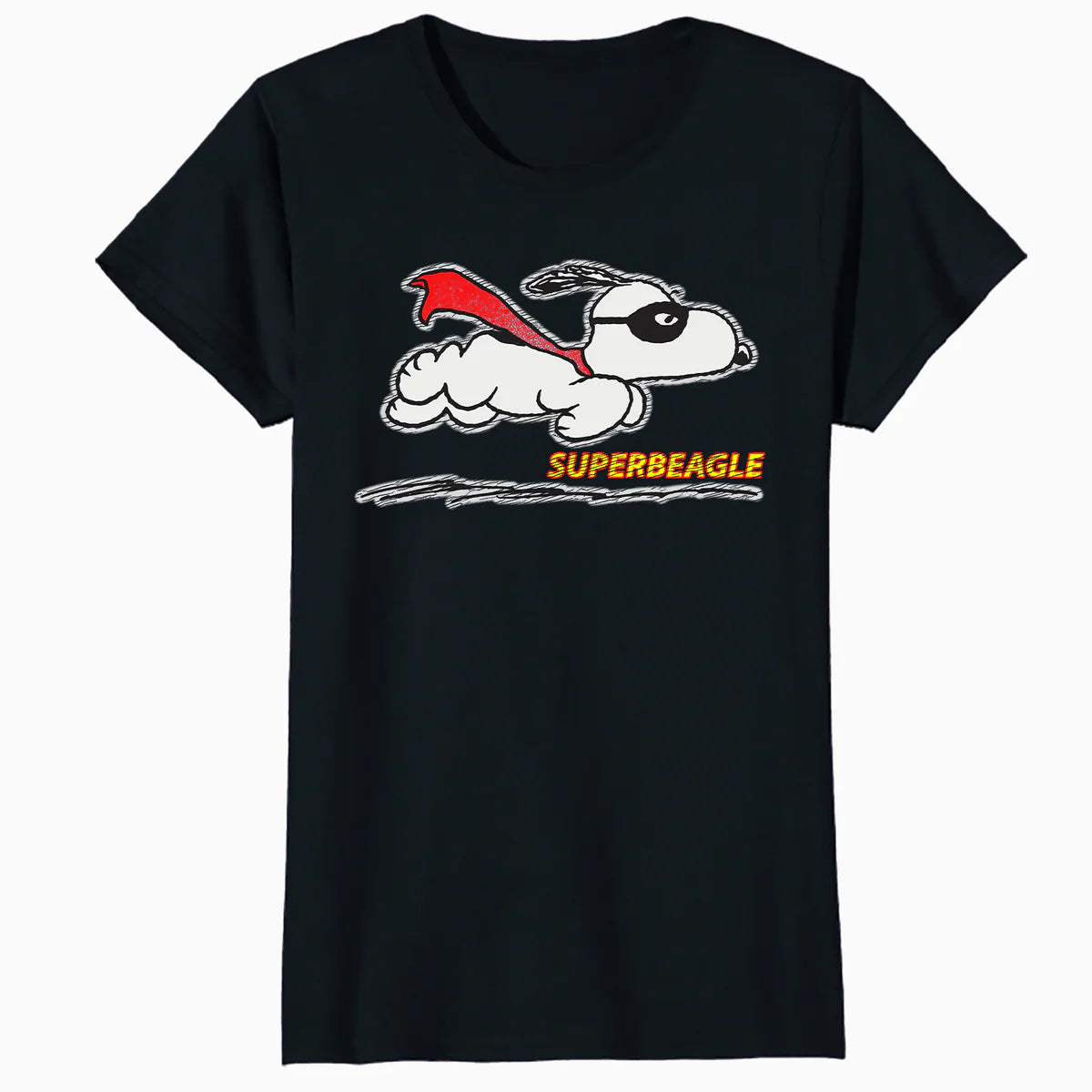 Peanuts Snoopy Masked Marvel Super Beagle Flying Caped Hero Classic Official Women's SKINNY FIT T-Shirt