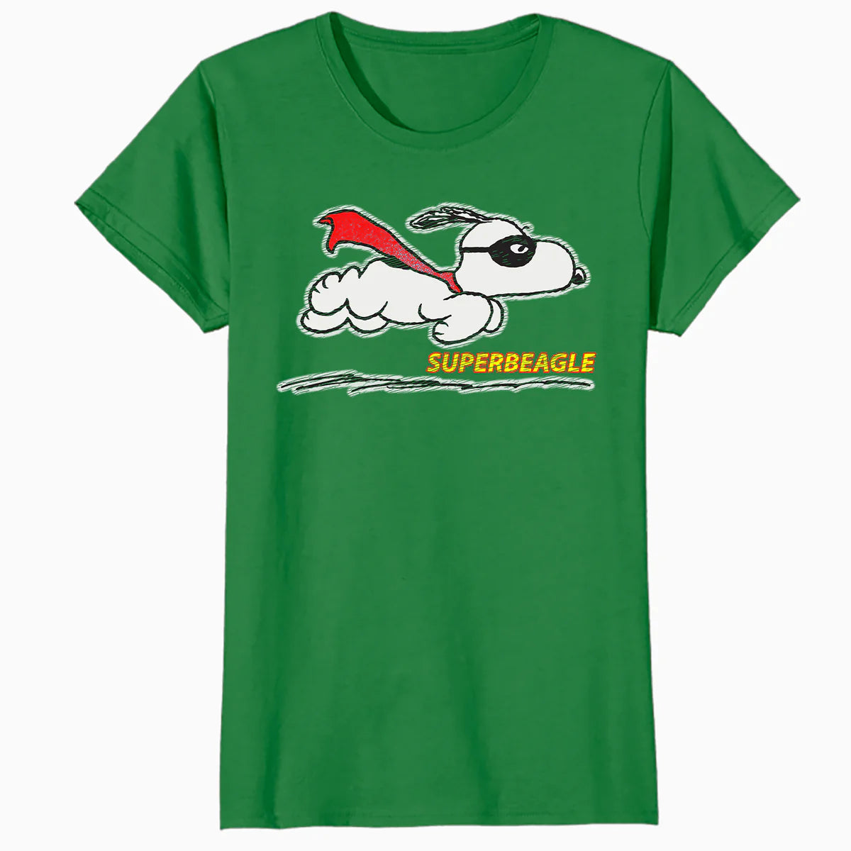 Peanuts Snoopy Masked Marvel Super Beagle Flying Caped Hero Classic Official Women's SKINNY FIT T-Shirt