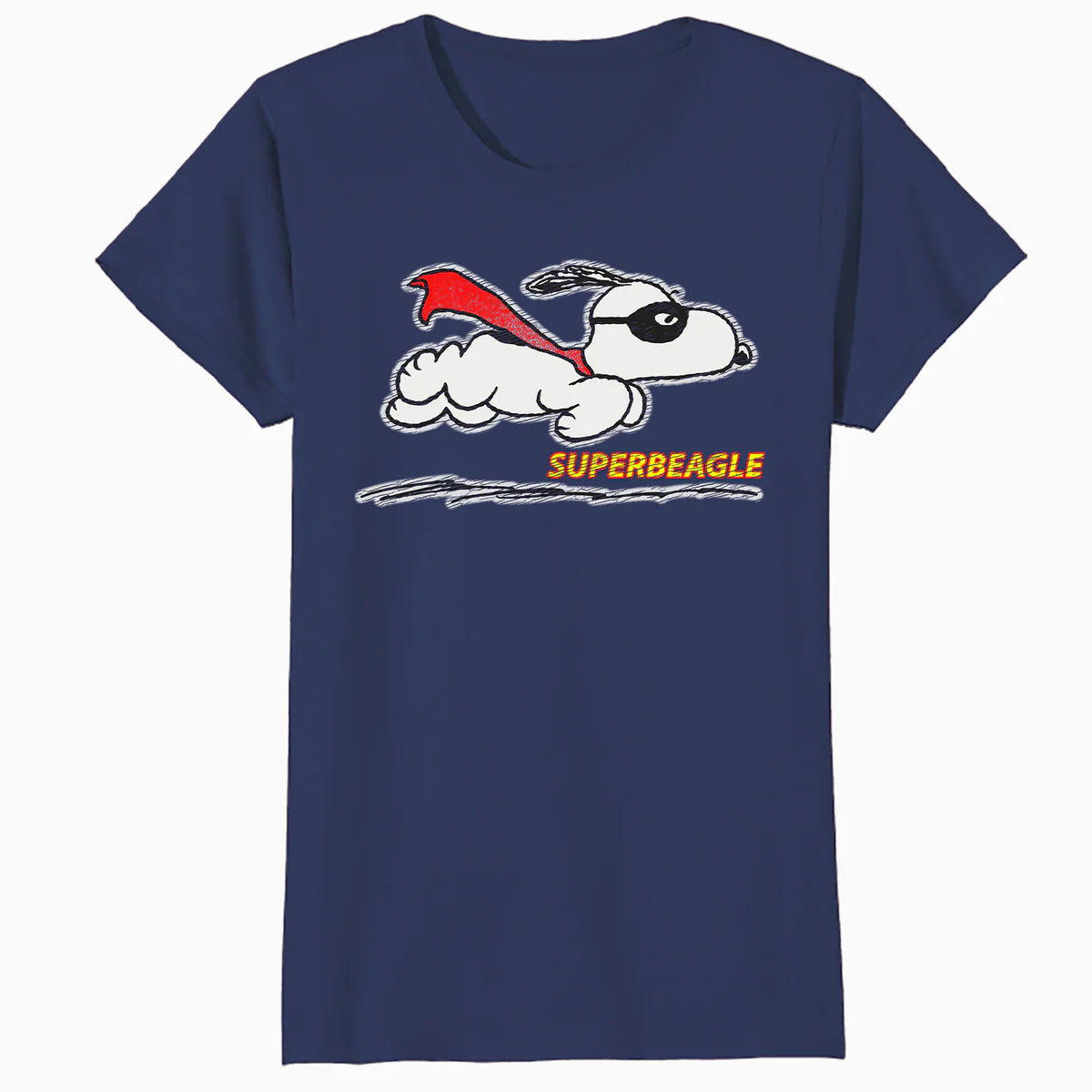 Peanuts Snoopy Masked Marvel Super Beagle Flying Caped Hero Classic Official Women's SKINNY FIT T-Shirt