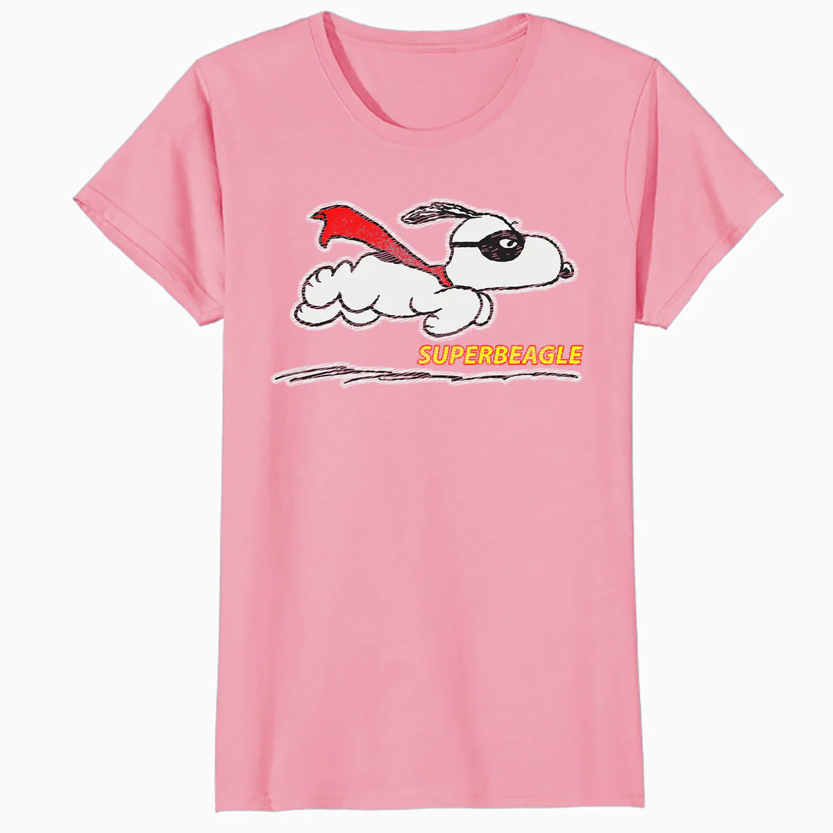 Peanuts Snoopy Masked Marvel Super Beagle Flying Caped Hero Classic Official Women's SKINNY FIT T-Shirt