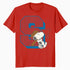 Peanuts Baseball Snoopy Swing Bat Retro 90s Varsity Sports Official Men's T-Shirt