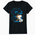 Peanuts Baseball Snoopy Swing Bat Retro 90s Varsity Sports Official Women's SKINNY FIT T-Shirt