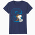 Peanuts Baseball Snoopy Swing Bat Retro 90s Varsity Sports Official Women's SKINNY FIT T-Shirt