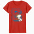 Peanuts Baseball Snoopy Swing Bat Retro 90s Varsity Sports Official Women's SKINNY FIT T-Shirt