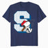 Peanuts Baseball Snoopy Swing Varsity Sports Classic Comics Official Men's T-Shirt