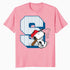 Peanuts Baseball Snoopy Swing Varsity Sports Classic Comics Official Men's T-Shirt