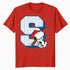 Peanuts Baseball Snoopy Swing Varsity Sports Classic Comics Official Men's T-Shirt