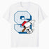 Peanuts Baseball Snoopy Swing Varsity Sports Classic Comics Official Men's T-Shirt