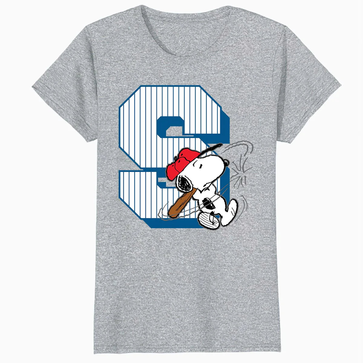 Peanuts Baseball Snoopy Swing Varsity Sports Classic Comics Official Women's SKINNY FIT T-Shirt