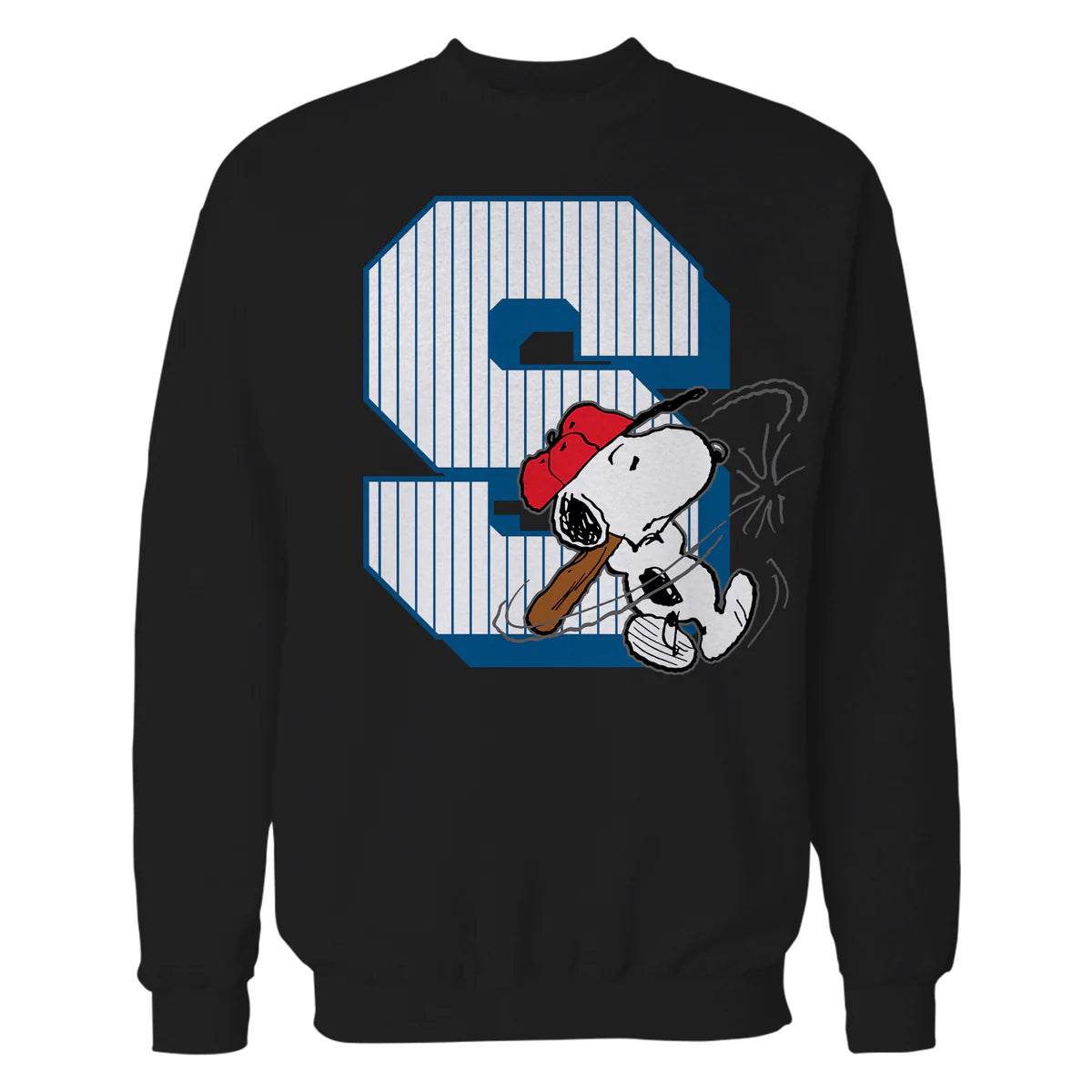 Peanuts Baseball Snoopy Swing Varsity Sports Classic Comics Official Sweatshirt