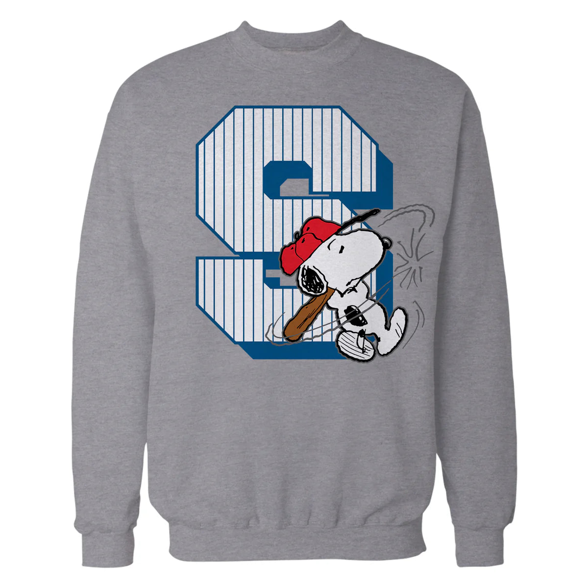 Peanuts Baseball Snoopy Swing Varsity Sports Classic Comics Official Sweatshirt