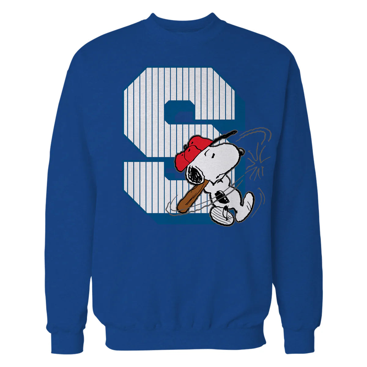 Peanuts Baseball Snoopy Swing Varsity Sports Classic Comics Official Sweatshirt