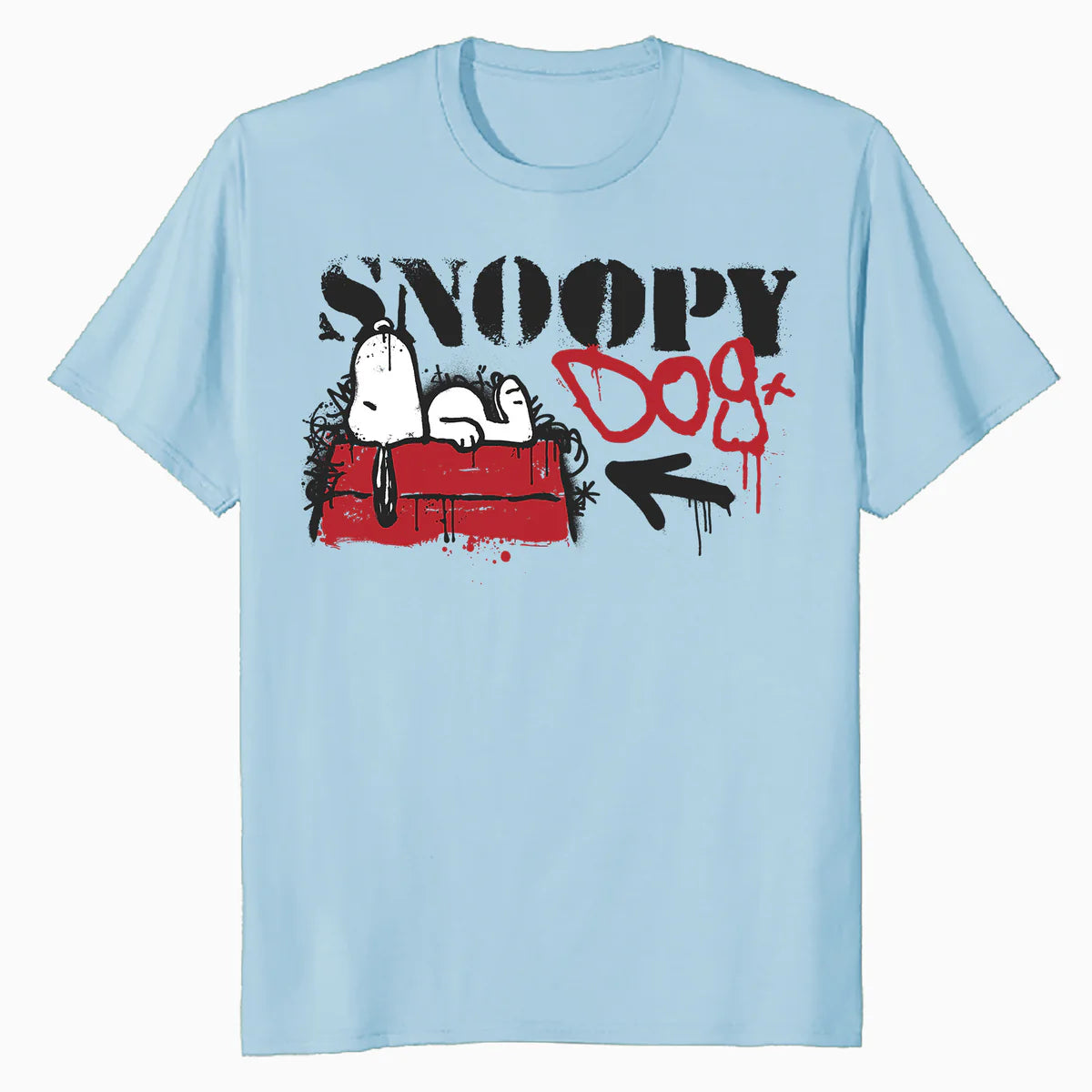 Peanuts Graffiti Snoopy Dog House Cool 90s Urban Street Art Official Men's T-Shirt