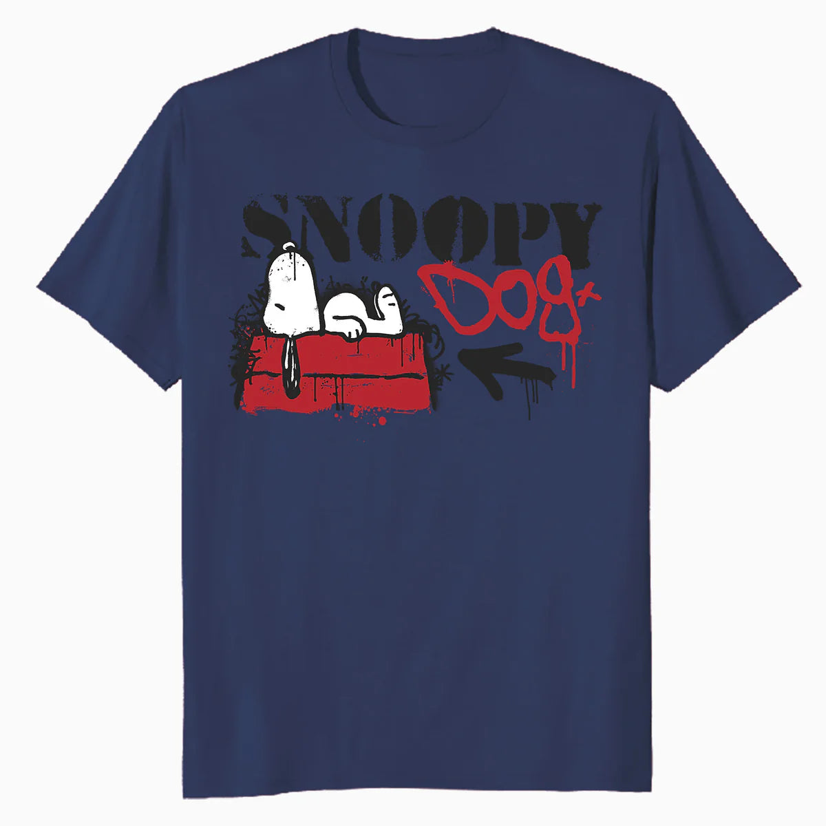 Peanuts Graffiti Snoopy Dog House Cool 90s Urban Street Art Official Men's T-Shirt