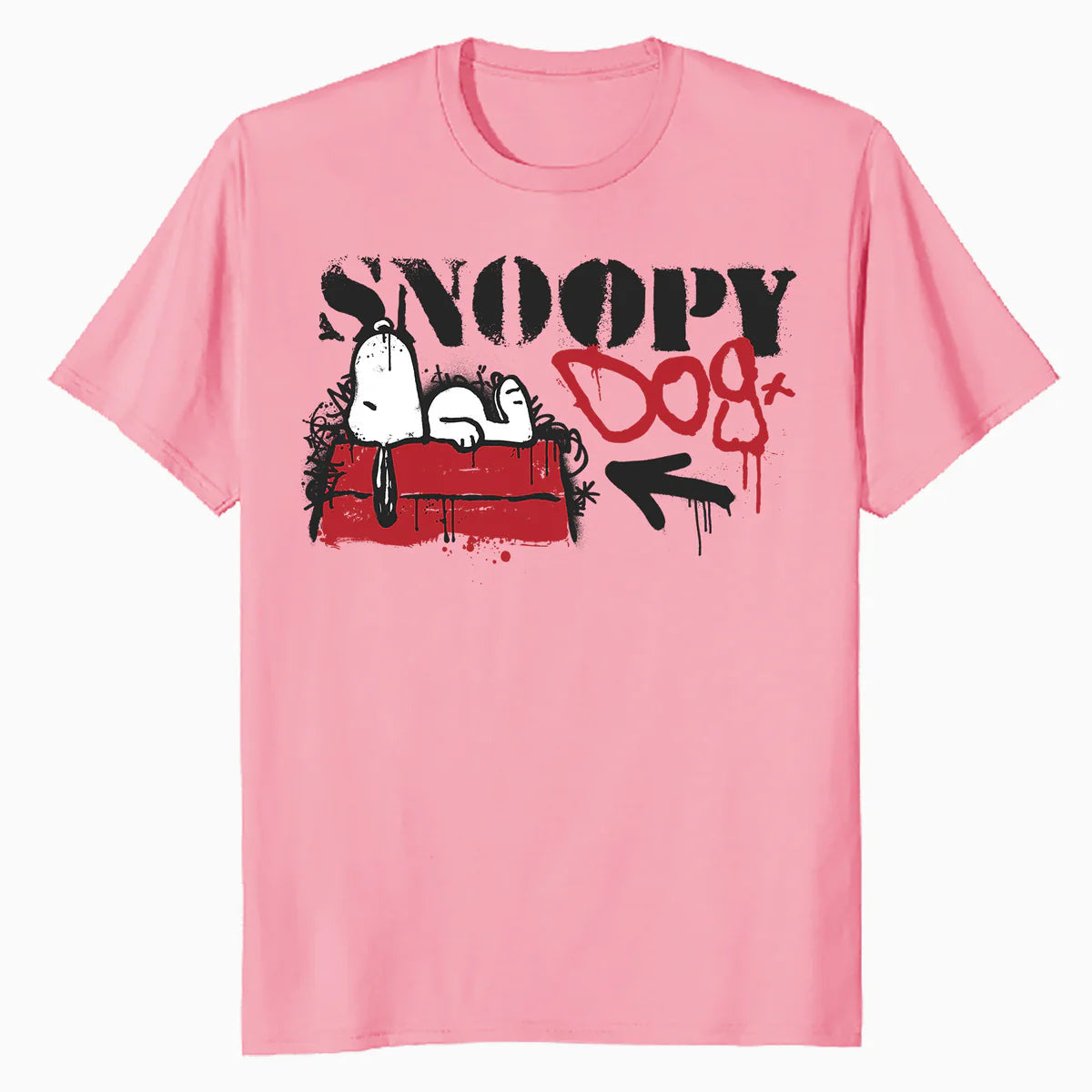 Peanuts Graffiti Snoopy Dog House Cool 90s Urban Street Art Official Men's T-Shirt