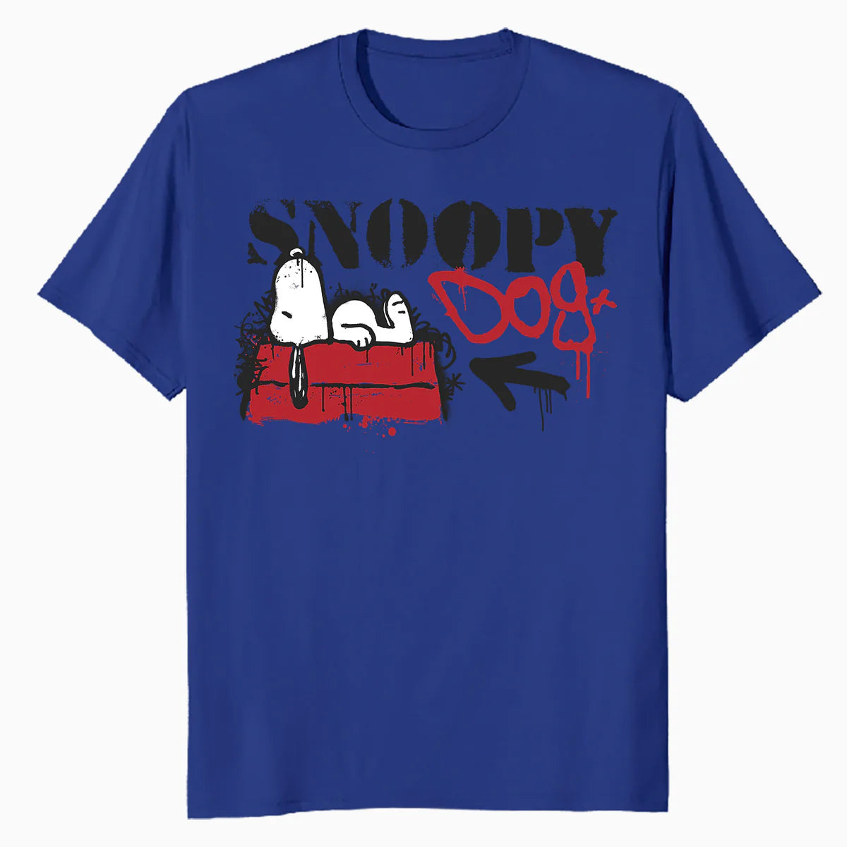 Peanuts Graffiti Snoopy Dog House Cool 90s Urban Street Art Official Men's T-Shirt