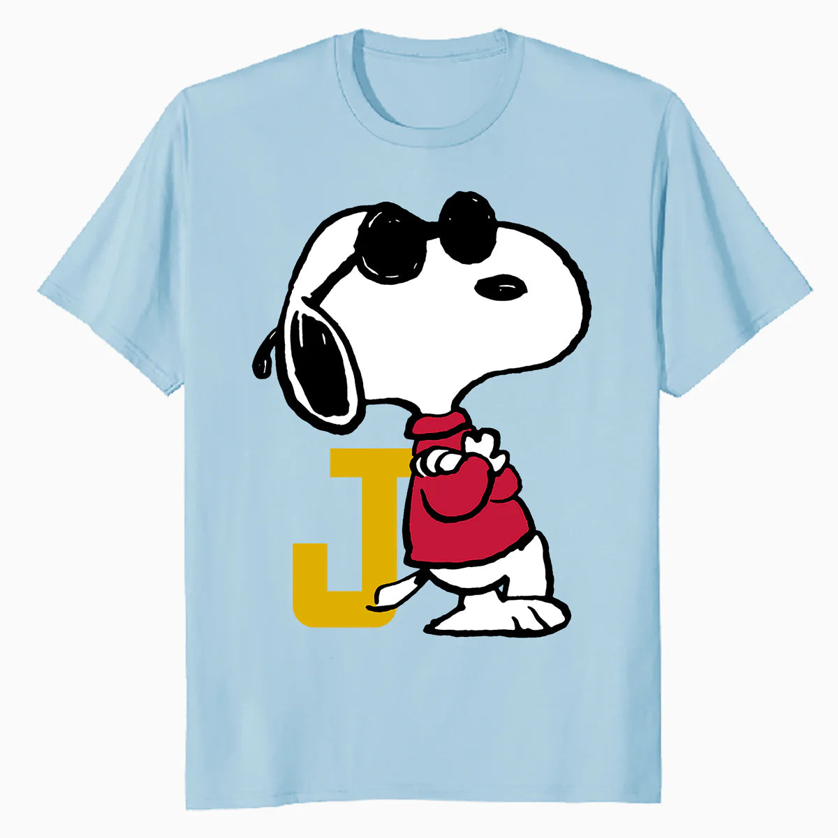 Peanuts Joe Cool Snoopy Retro Sports Classic Baseball Logo Official Men's T-Shirt