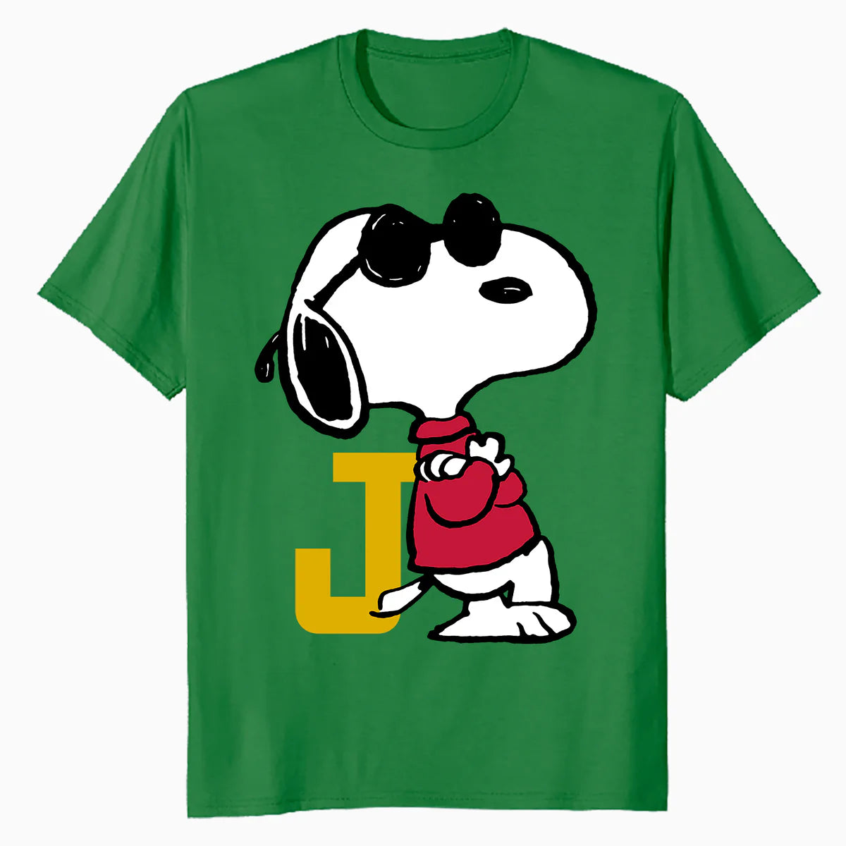 Peanuts Joe Cool Snoopy Retro Sports Classic Baseball Logo Official Men's T-Shirt