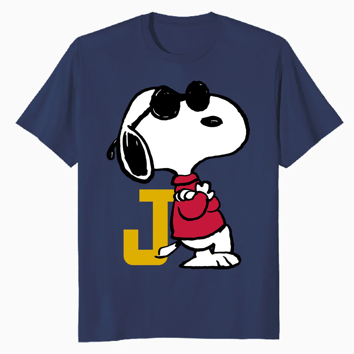 Peanuts Joe Cool Snoopy Retro Sports Classic Baseball Logo Official Men's T-Shirt