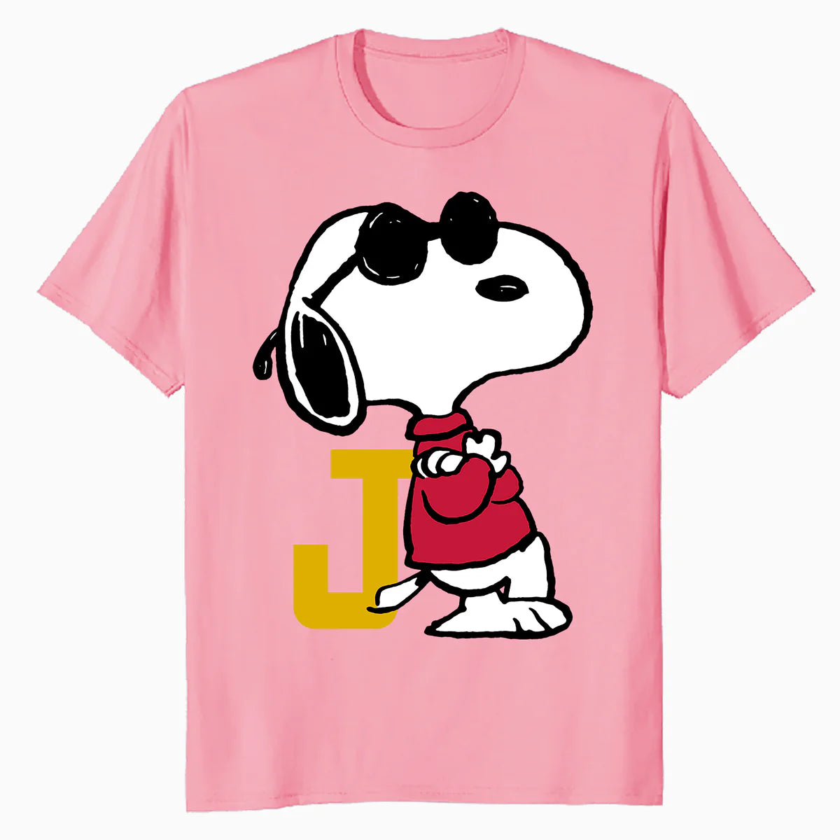 Peanuts Joe Cool Snoopy Retro Sports Classic Baseball Logo Official Men's T-Shirt