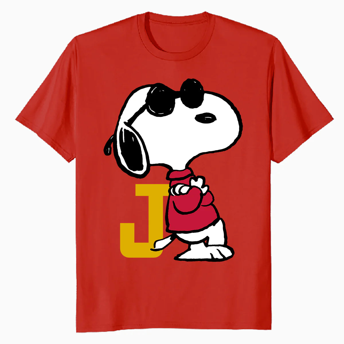 Peanuts Joe Cool Snoopy Retro Sports Classic Baseball Logo Official Men's T-Shirt