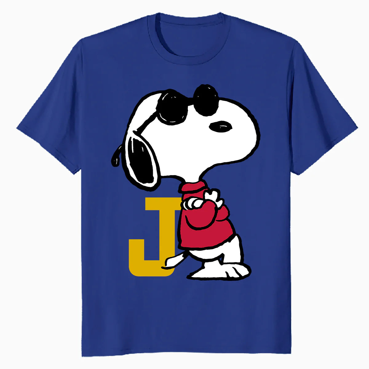 Peanuts Joe Cool Snoopy Retro Sports Classic Baseball Logo Official Men's T-Shirt
