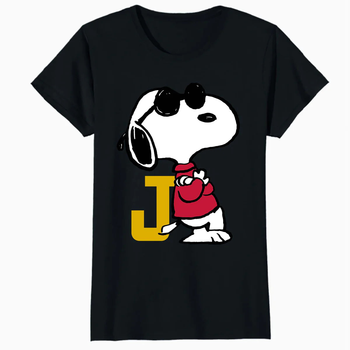 Peanuts Joe Cool Snoopy Retro Sports Classic Baseball Logo Official Women's SKINNY FIT T-Shirt