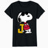 Peanuts Joe Cool Snoopy Retro Sports Classic Baseball Logo Official Women's SKINNY FIT T-Shirt